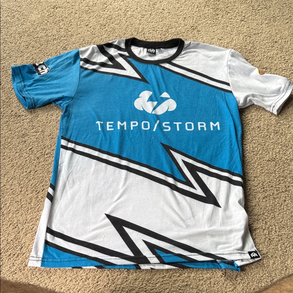 Tempo Storm Blue and White Men's Jersey